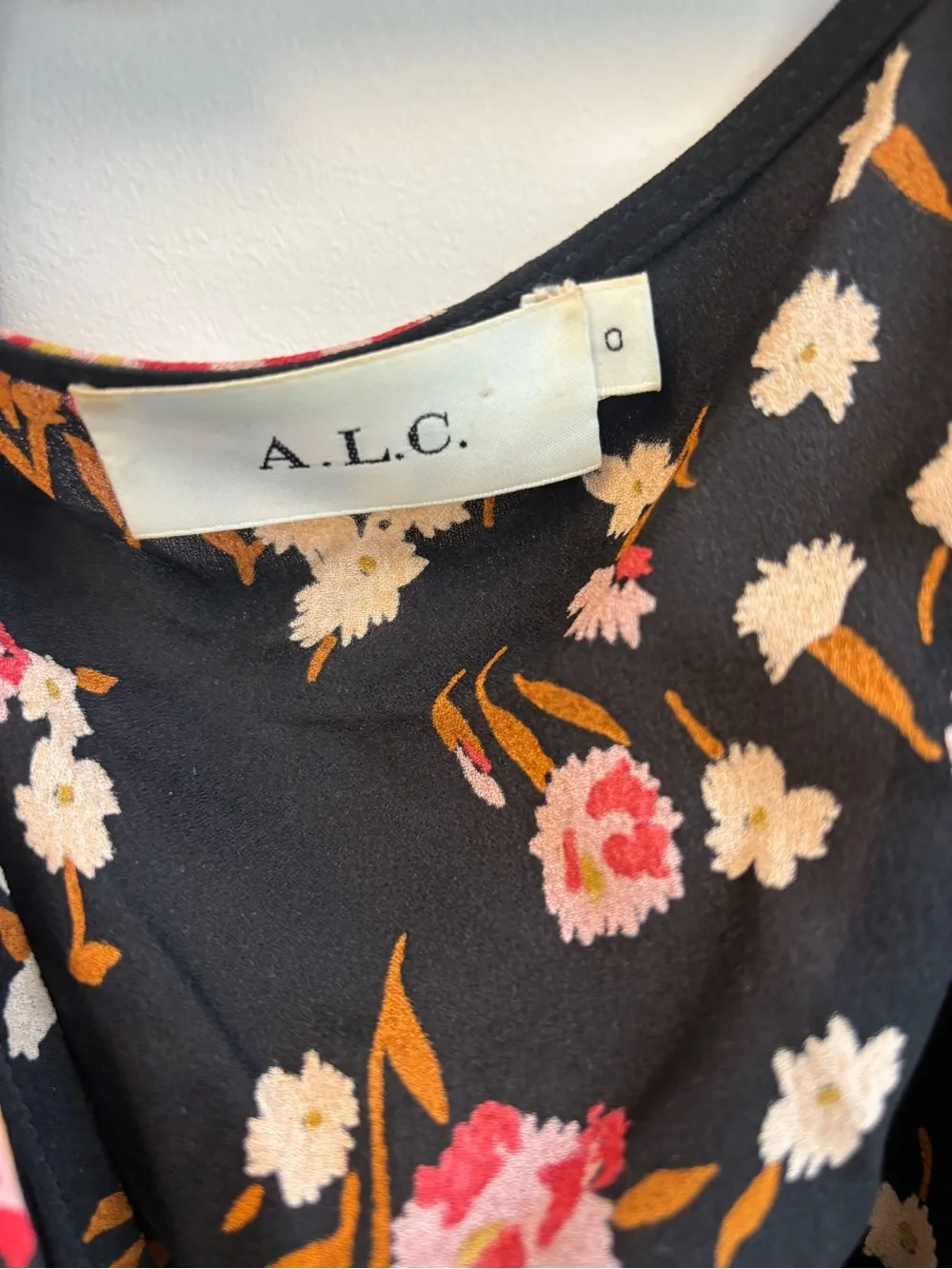 Floral Wrap Mini Dress with Belt - Picture 3 of 4